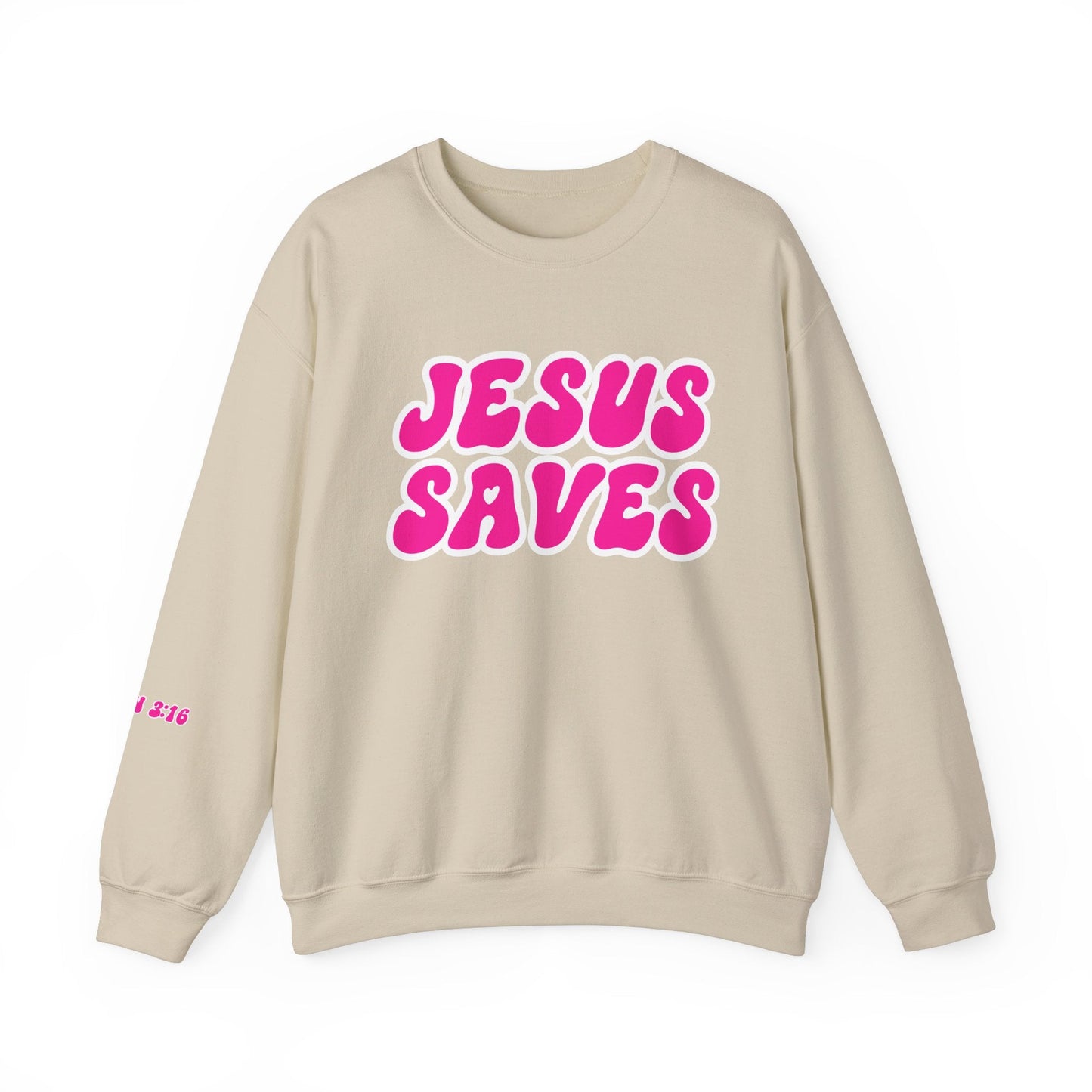 Jesus Saves Unisex Heavy Blend™ Crewneck Sweatshirt