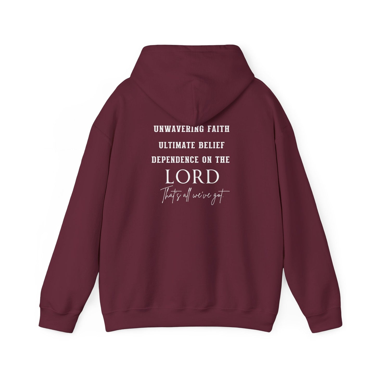 Faith and Trust in The Lord Unisex Heavy Blend™ Hooded Sweatshirt
