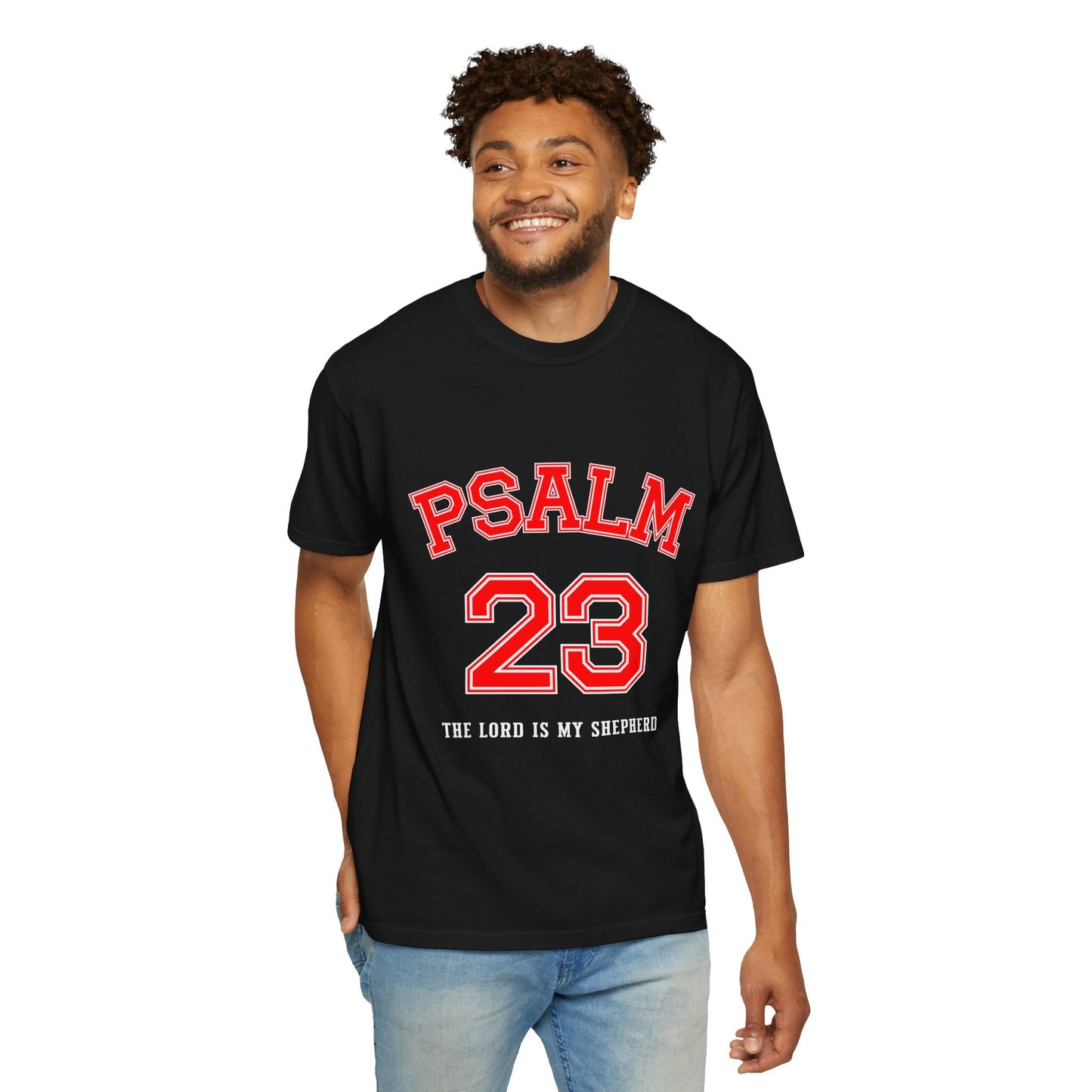 Psalm 23 Unisex Garment-Dyed T-shirt