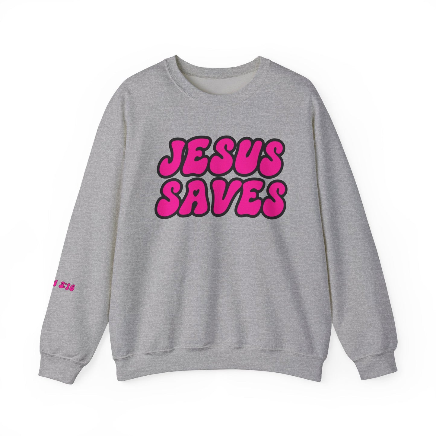 Jesus Saves Unisex Heavy Blend™ Crewneck Sweatshirt