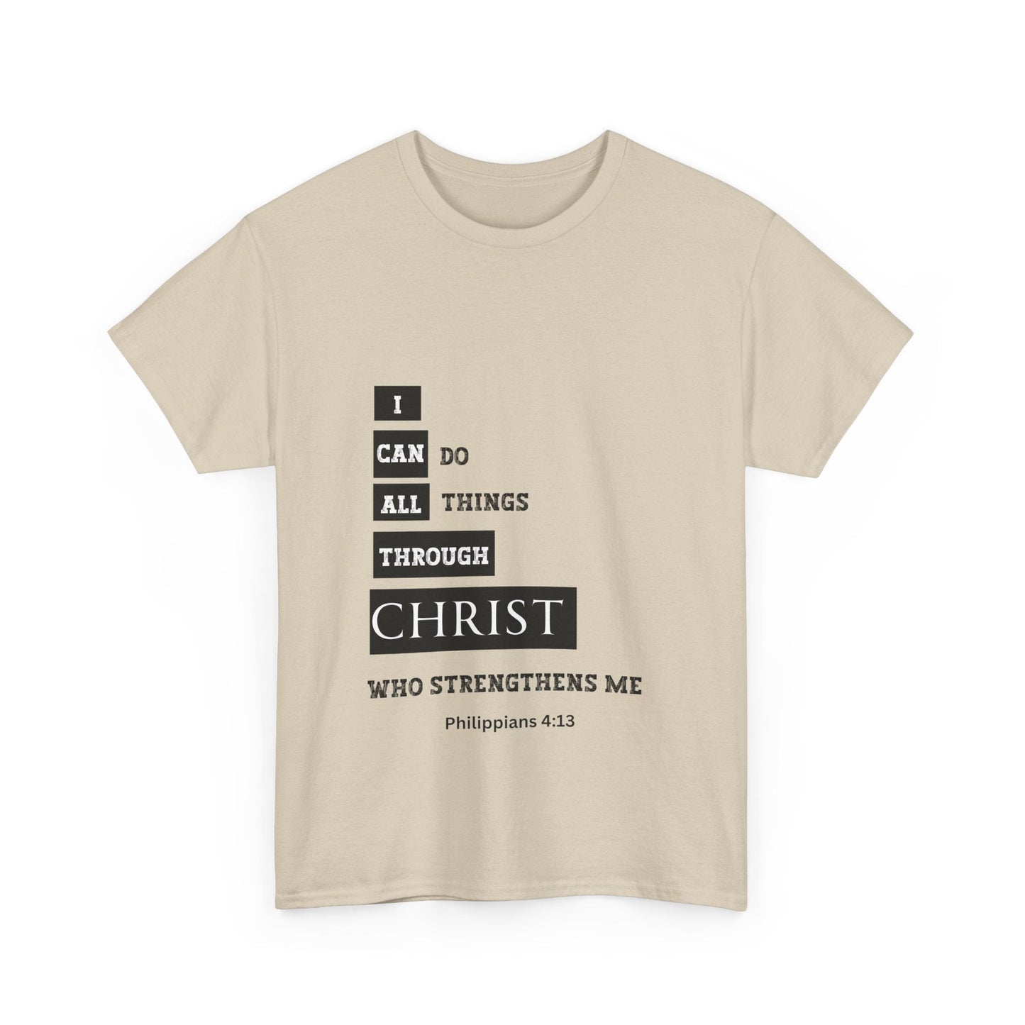 I Can Do All Things Through Christ Unisex Heavy Cotton Tee