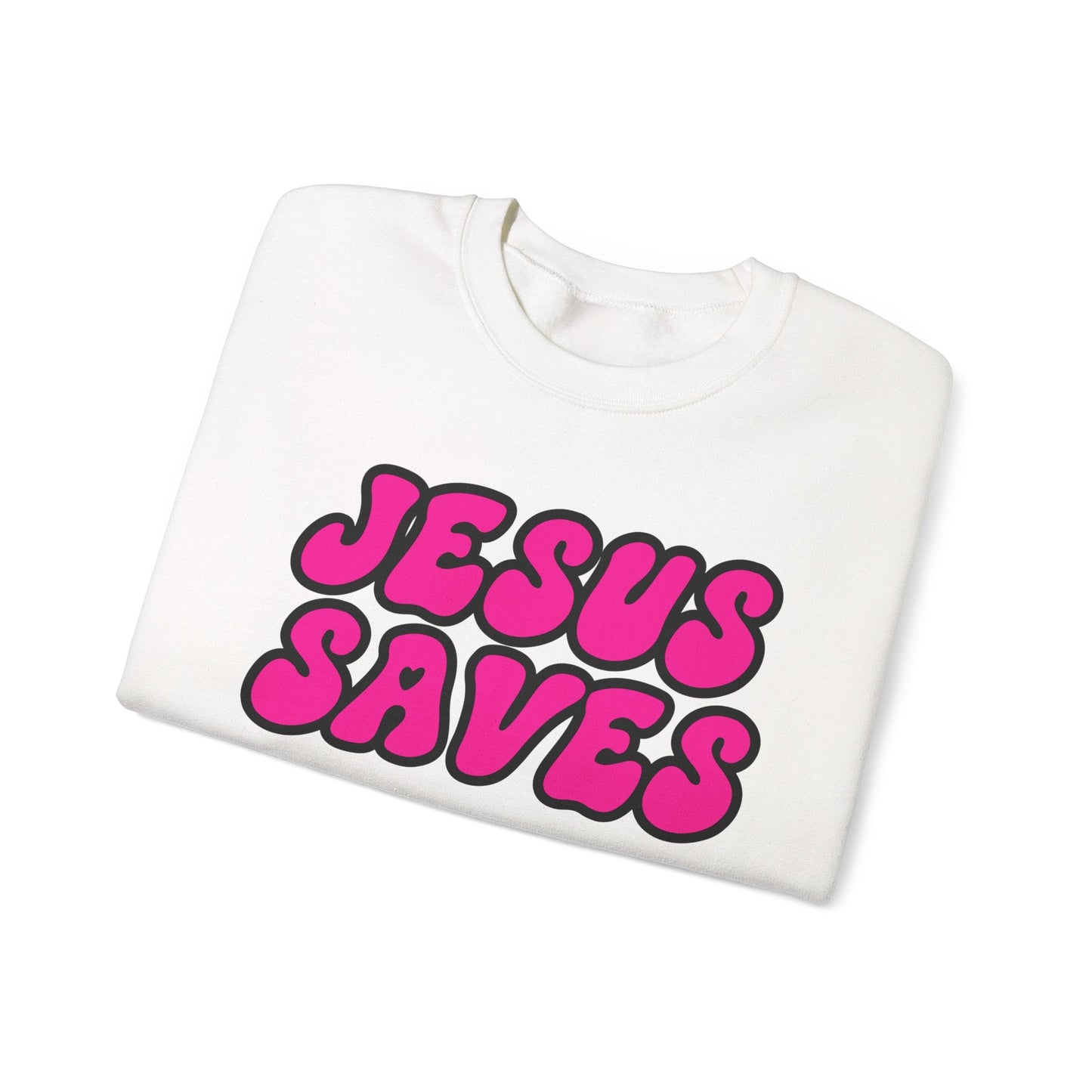Jesus Saves Unisex Heavy Blend™ Crewneck Sweatshirt