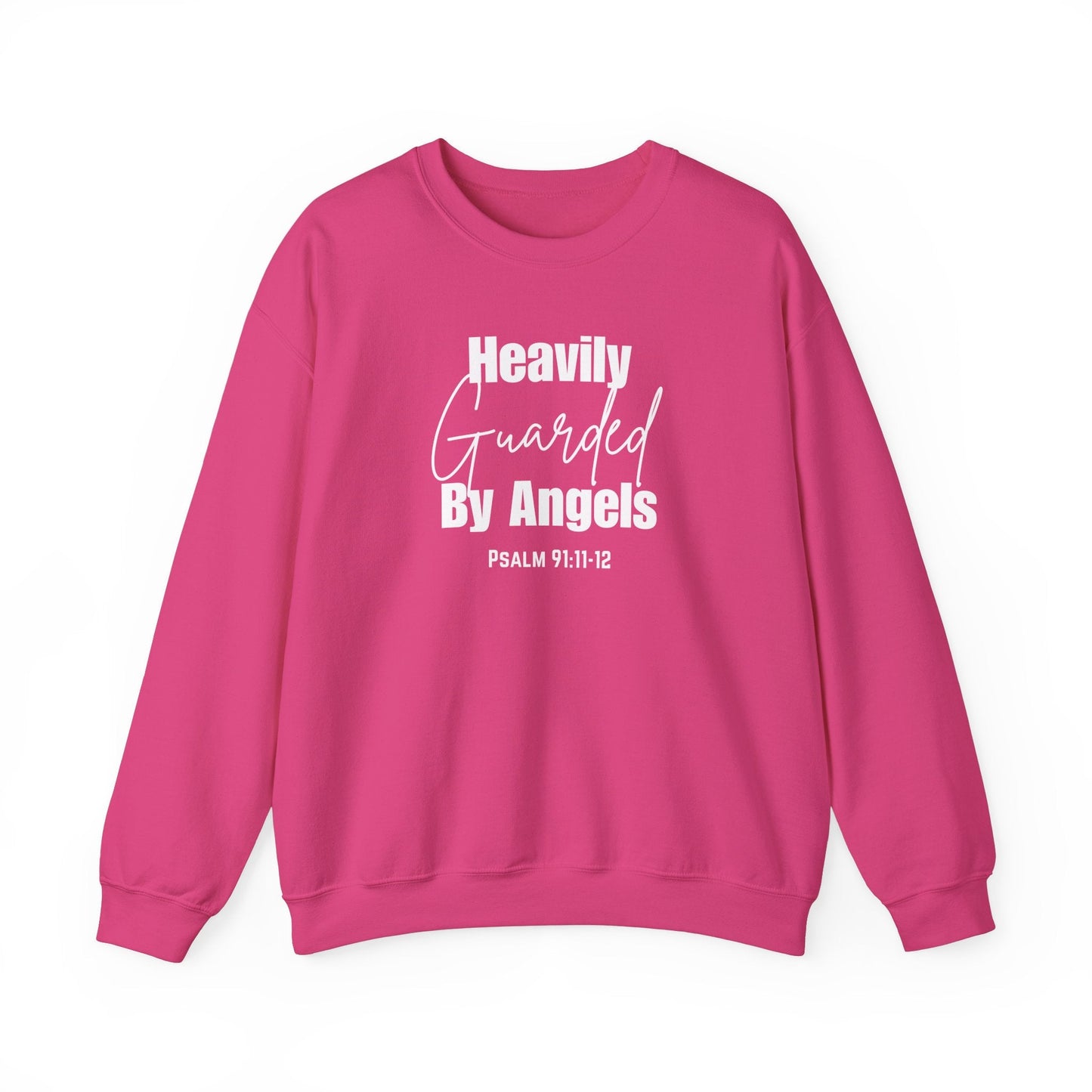 Heavily Guarded By Angels Unisex Heavy Blend™ Crewneck Sweatshirt