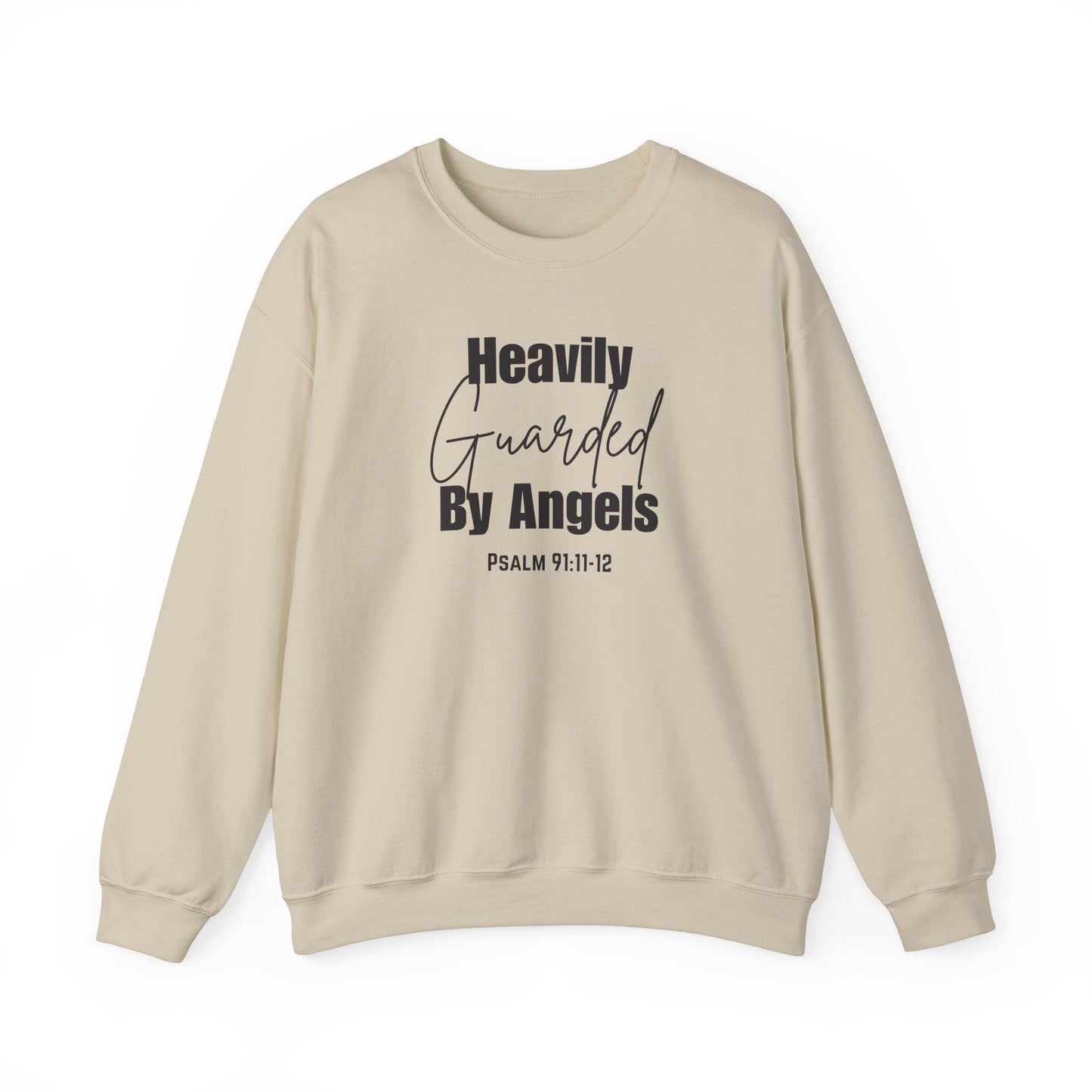 Heavily Guarded By Angels Unisex Heavy Blend™ Crewneck Sweatshirt