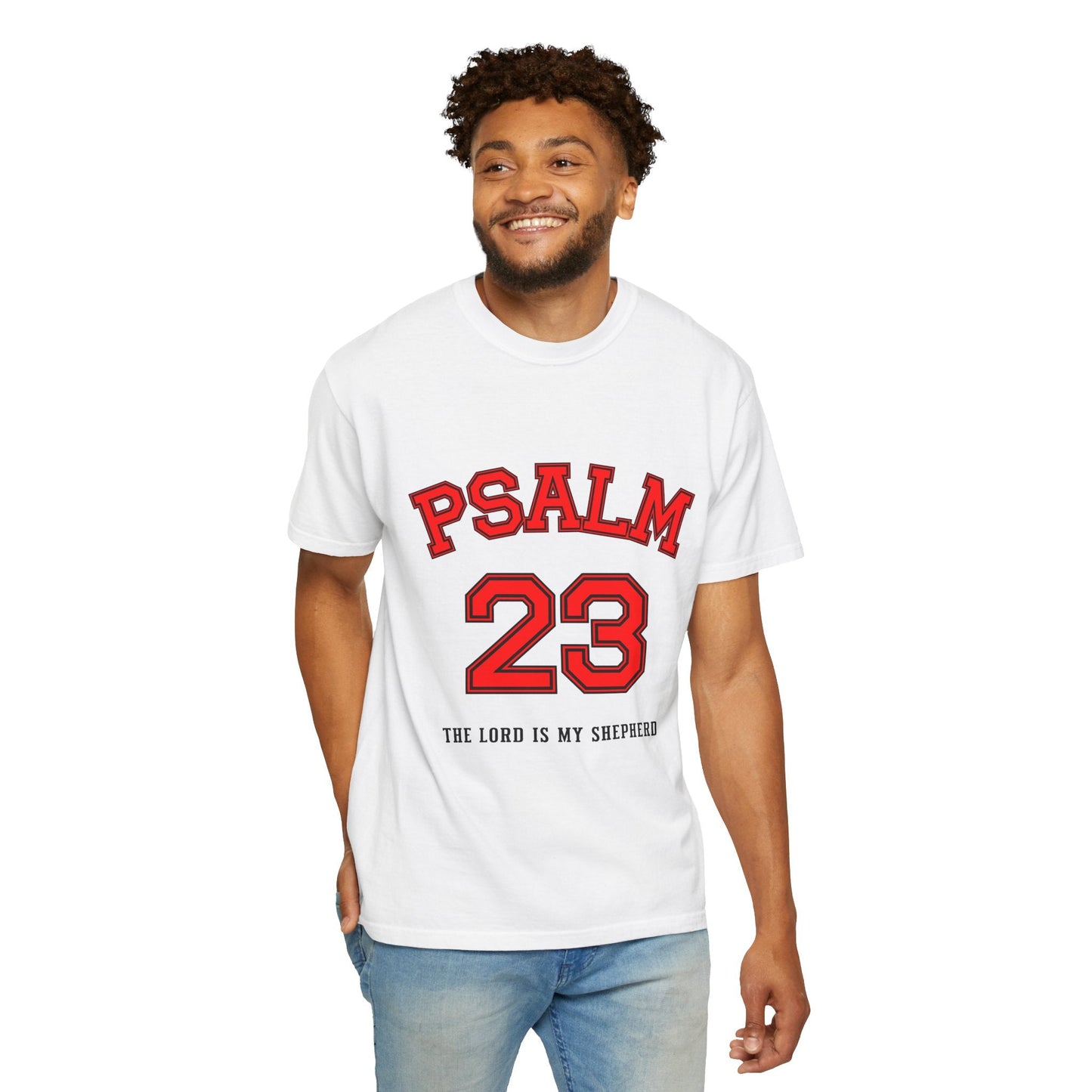 Psalm 23 Unisex Garment-Dyed T-shirt