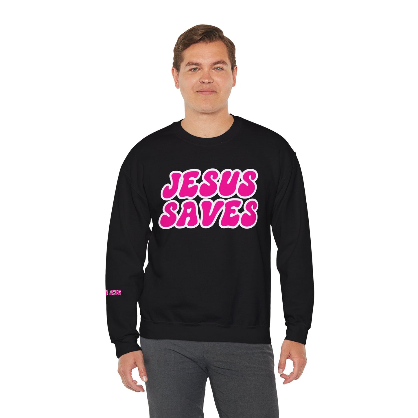 Jesus Saves Unisex Heavy Blend™ Crewneck Sweatshirt