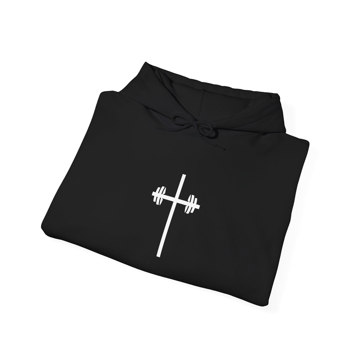 Faith-Inspired Fitness Hoodie - It's Always God Unisex Heavy Blend™ Sweatshirt with Lion & Barbell Design