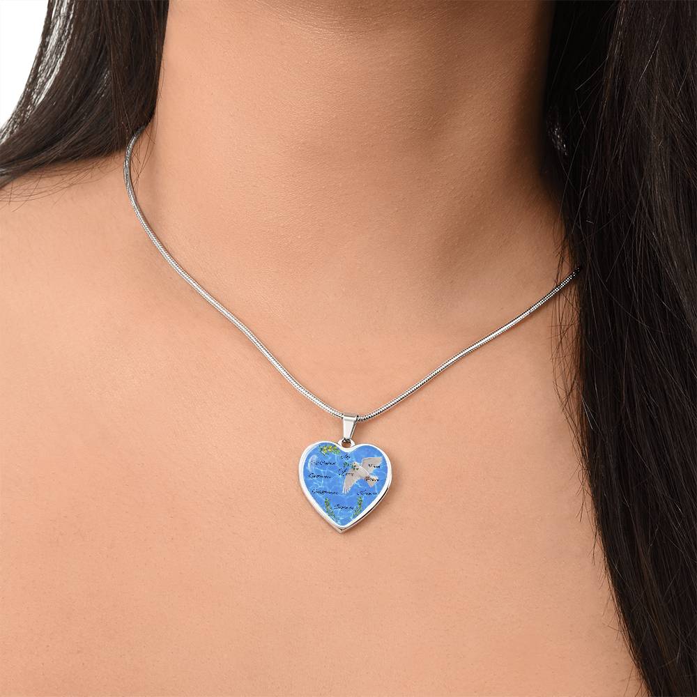 Olive Peace Necklace