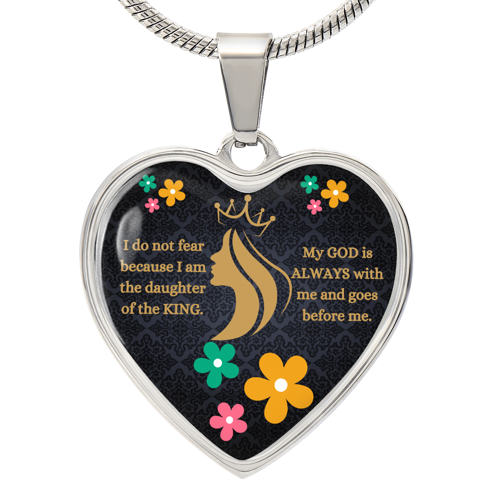 Daughter Of The King Heart Necklace