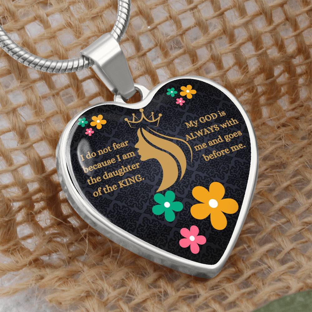 Daughter Of The King Heart Necklace