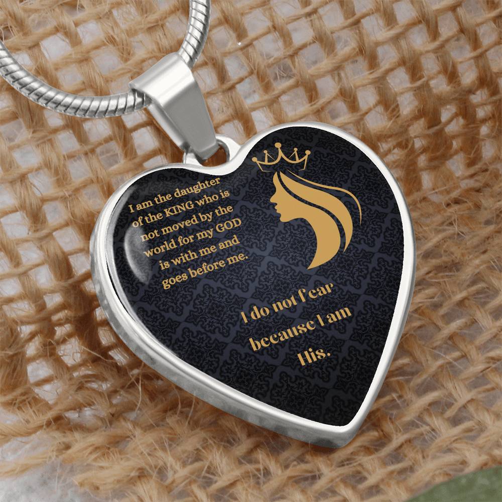 Daughter Of The Most High Heart Necklace