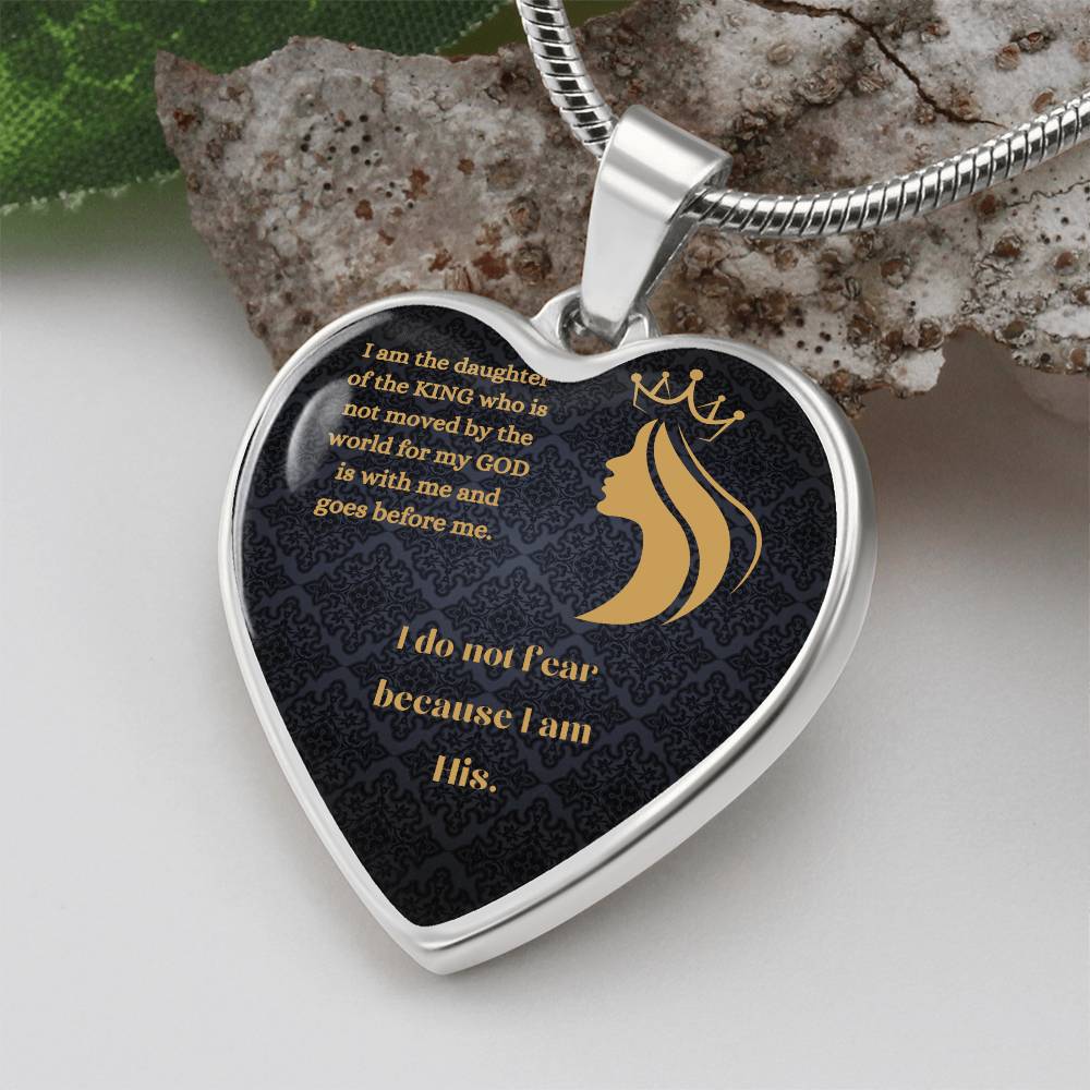 Daughter Of The Most High Heart Necklace