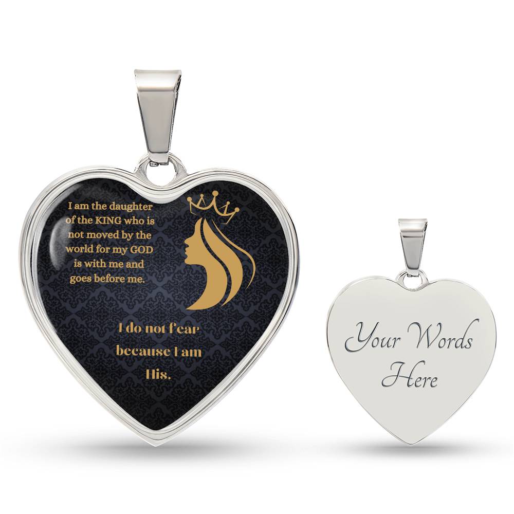 Daughter Of The Most High Heart Necklace