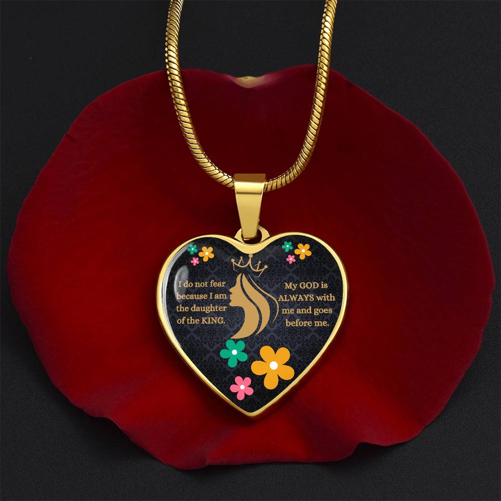 Daughter Of The King Heart Necklace