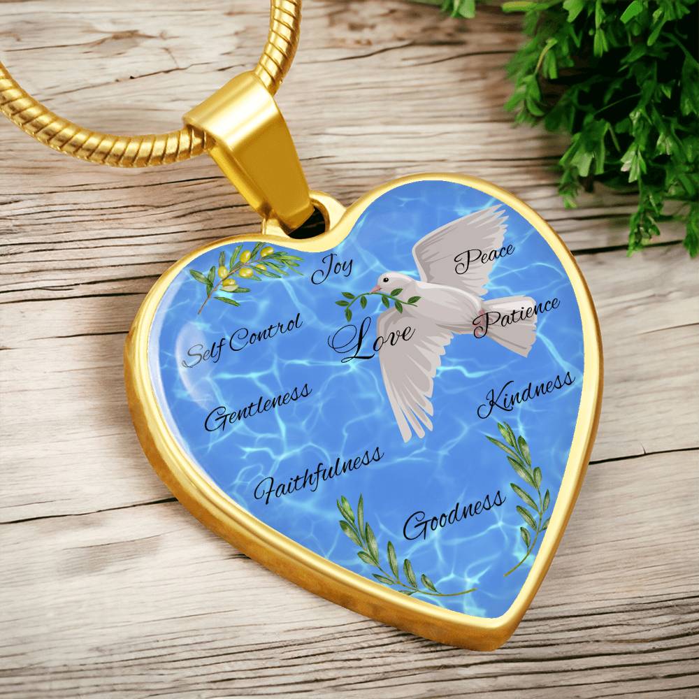Olive Peace Necklace