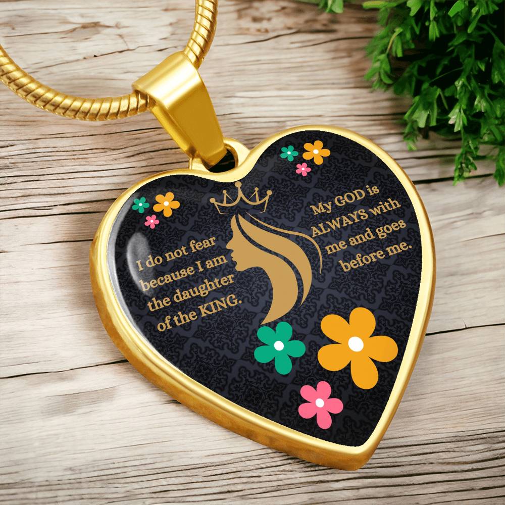 Daughter Of The King Heart Necklace