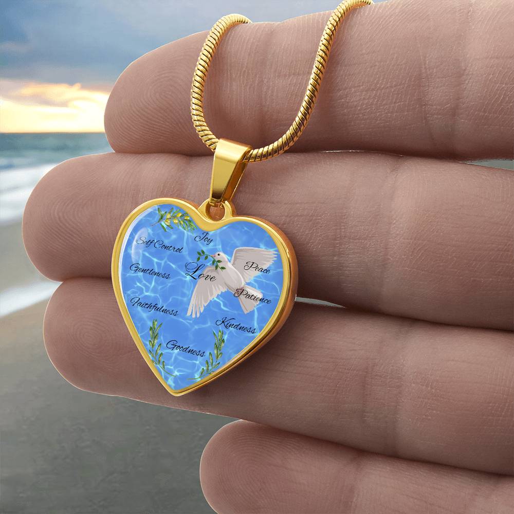Olive Peace Necklace