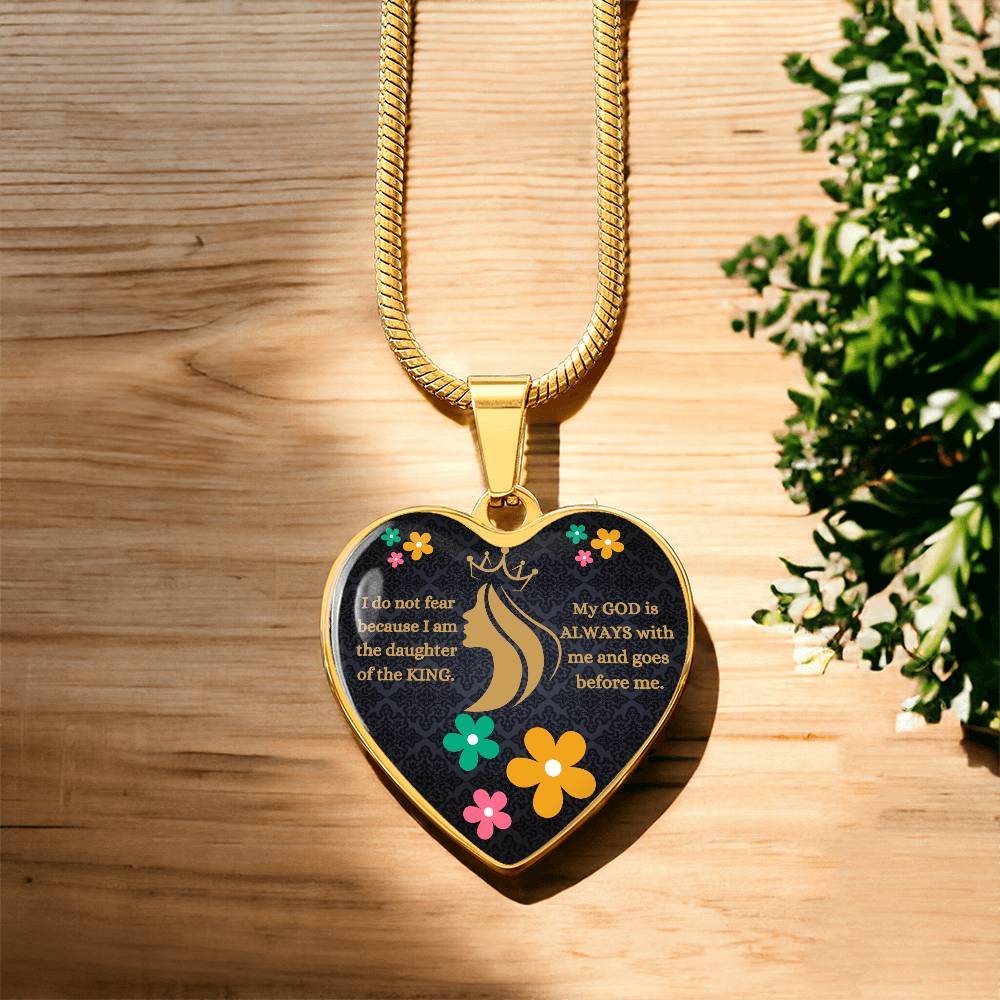 Daughter Of The King Heart Necklace