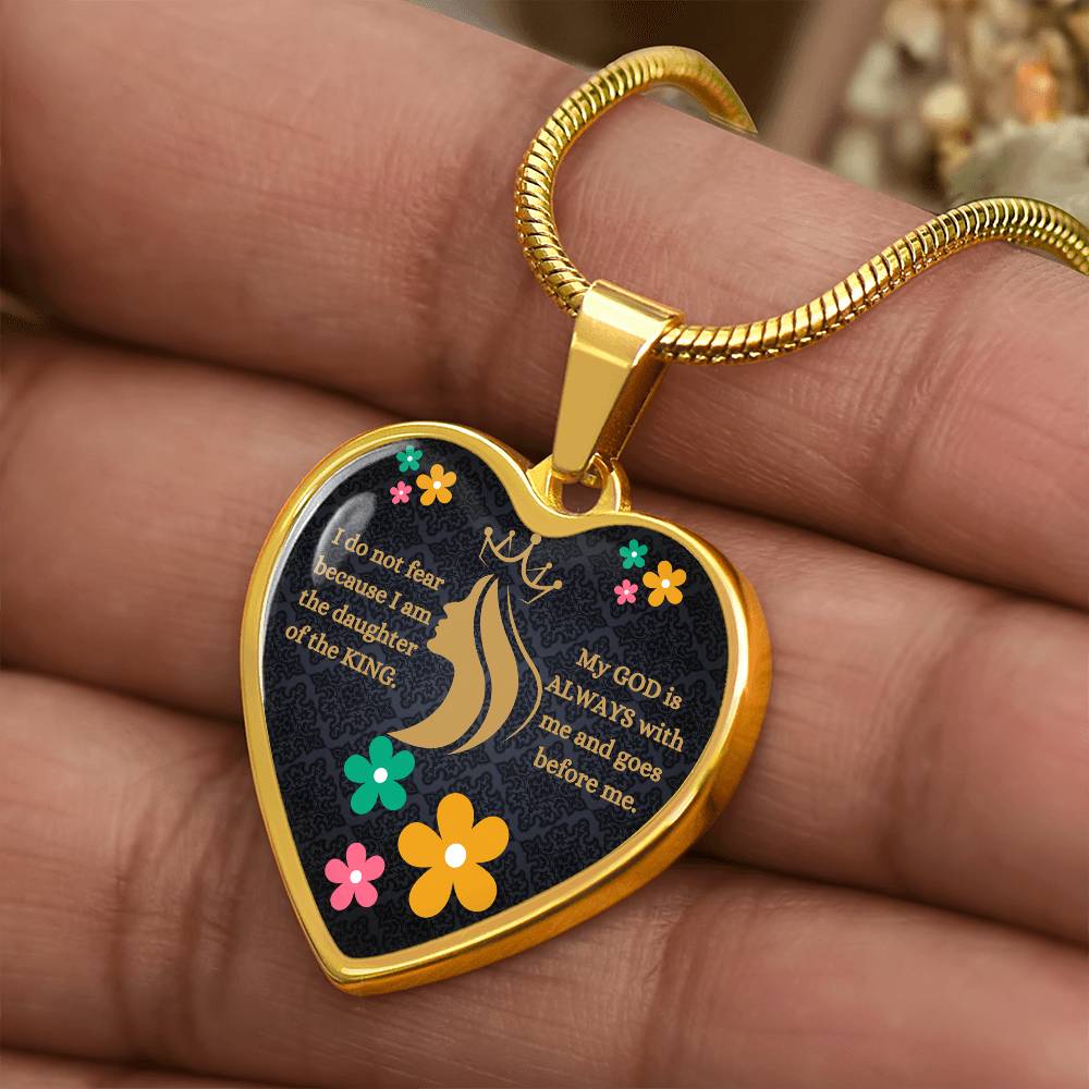 Daughter Of The King Heart Necklace