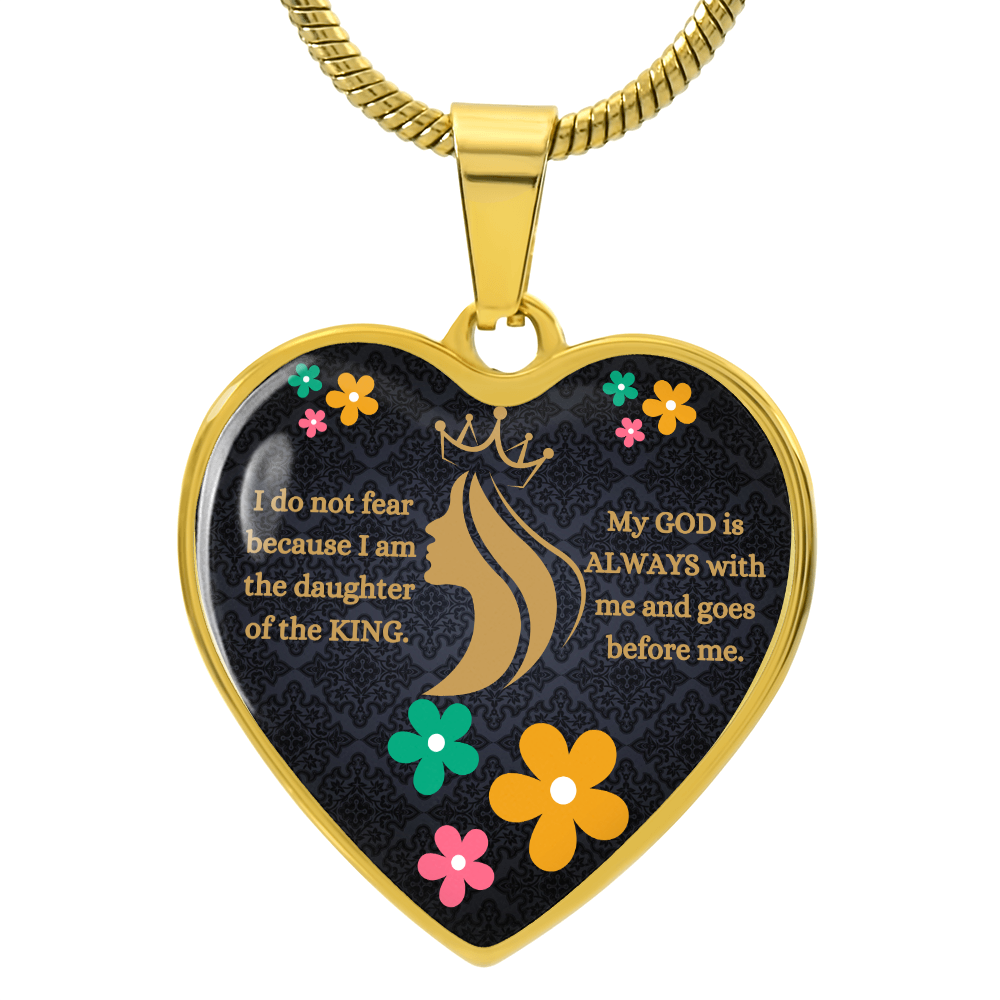 Daughter Of The King Heart Necklace