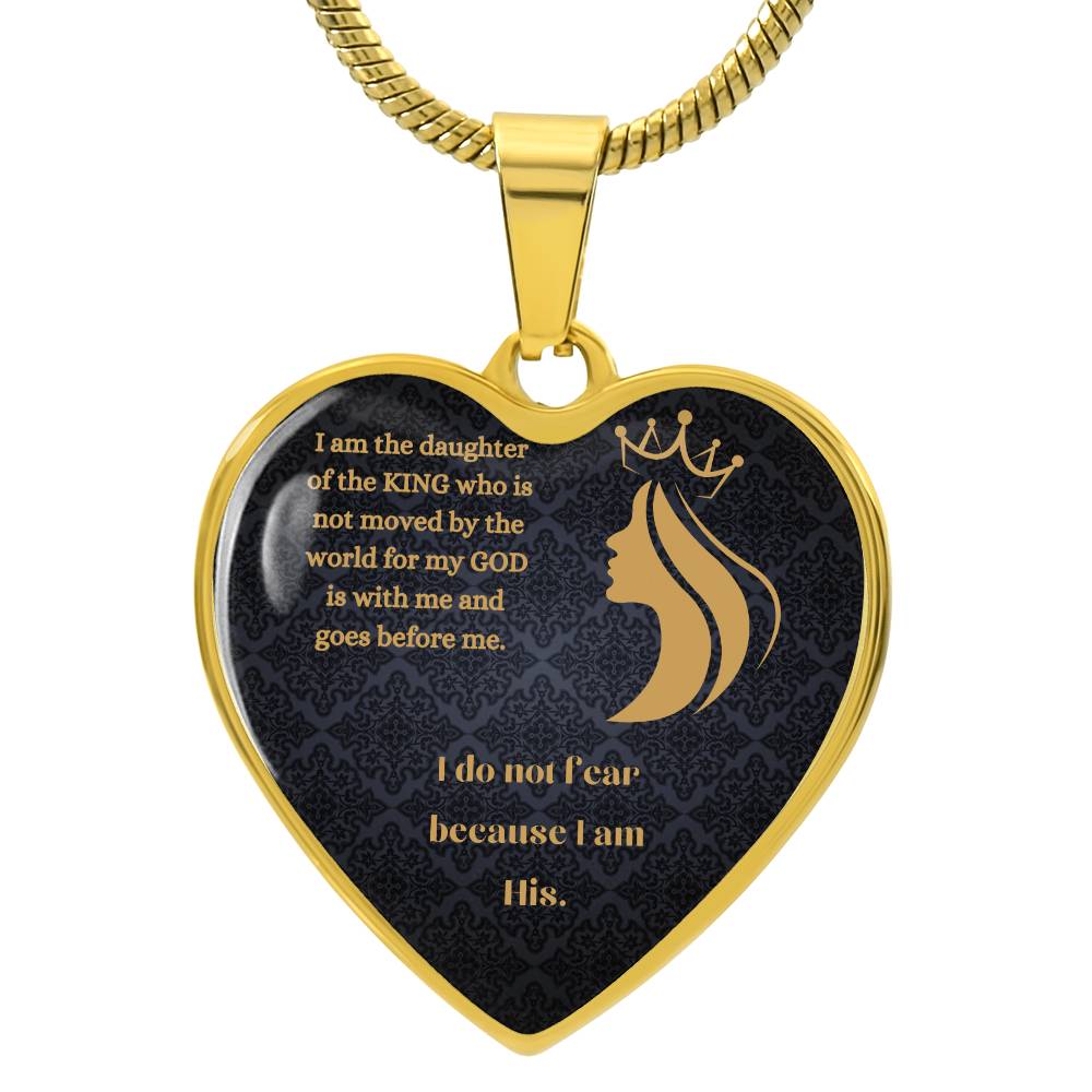 Daughter Of The Most High Heart Necklace