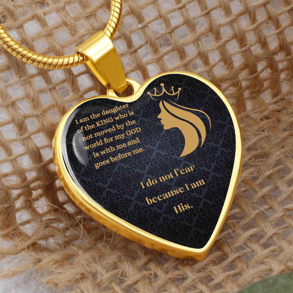 Daughter Of The Most High Heart Necklace