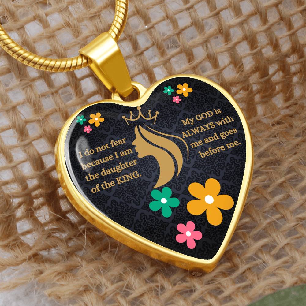 Daughter Of The King Heart Necklace