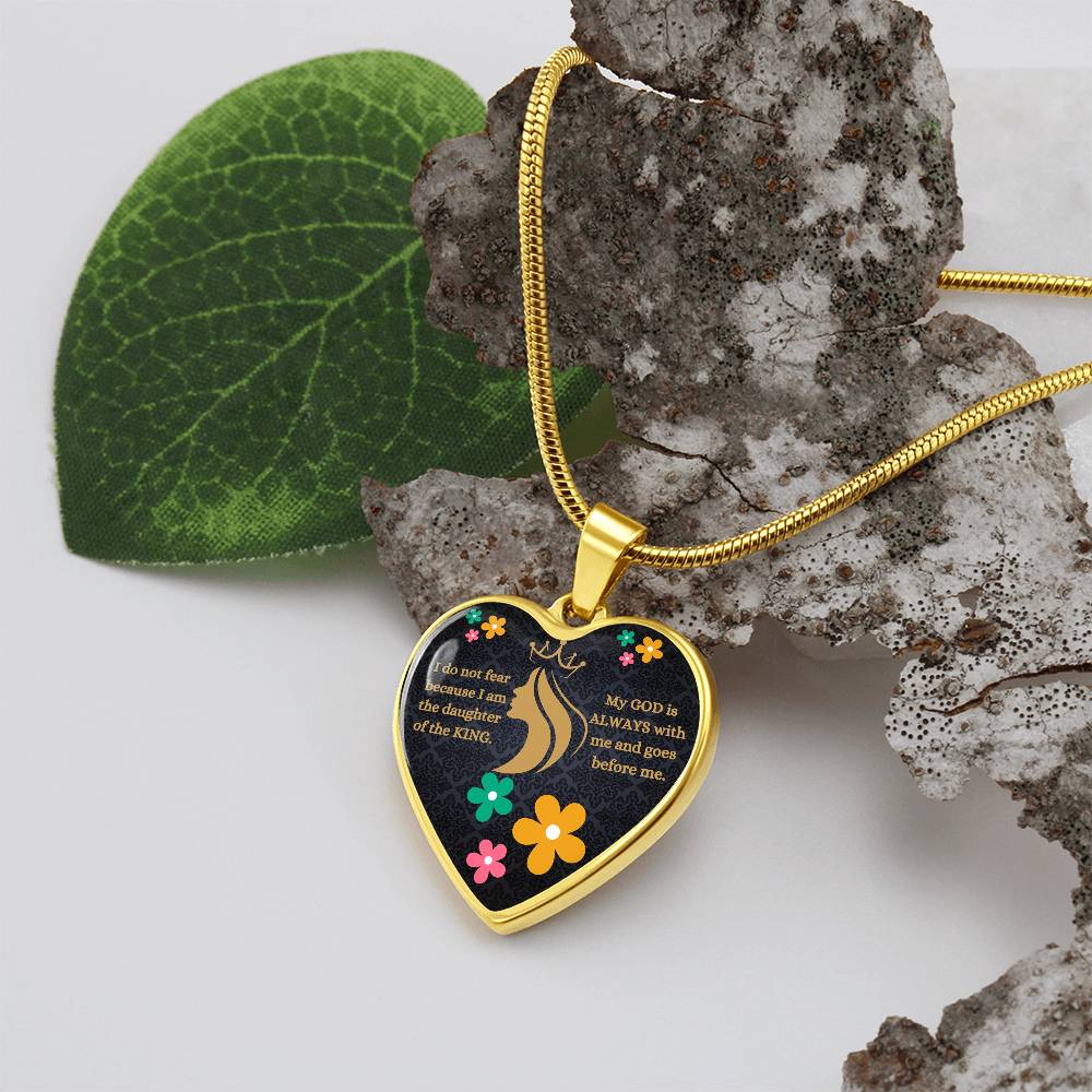 Daughter Of The King Heart Necklace