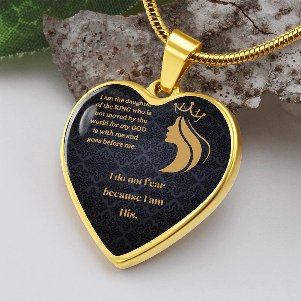 Daughter Of The Most High Heart Necklace