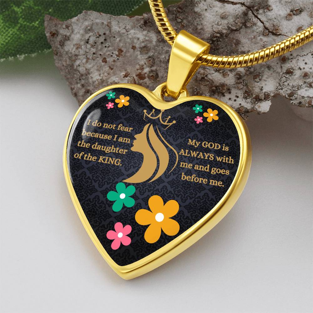 Daughter Of The King Heart Necklace