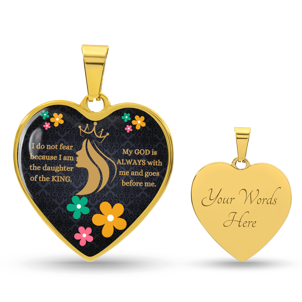 Daughter Of The King Heart Necklace
