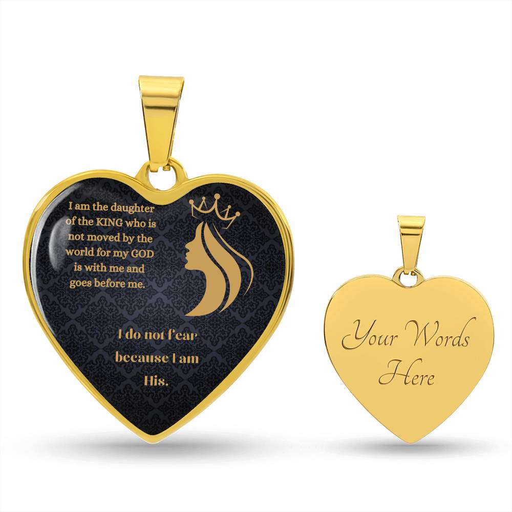 Daughter Of The Most High Heart Necklace