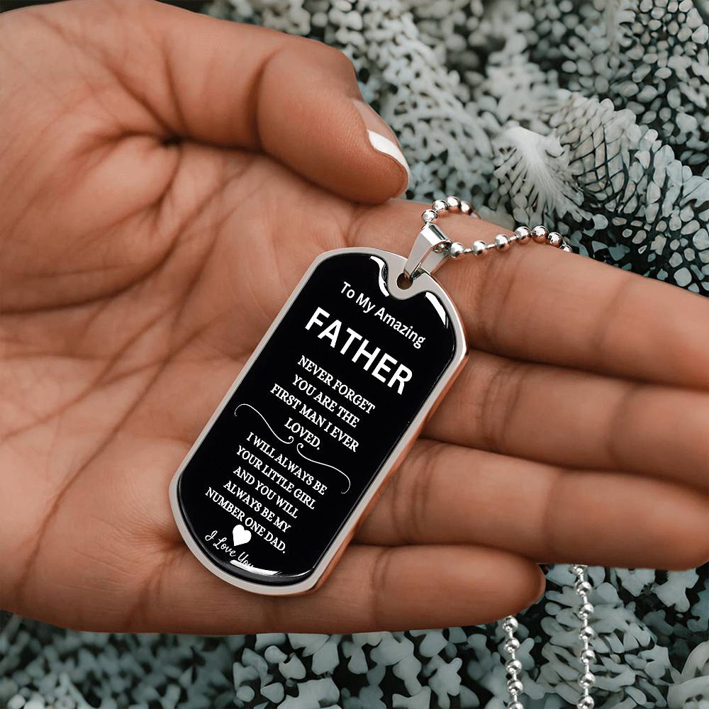 You Are My Number One Dad Necklace