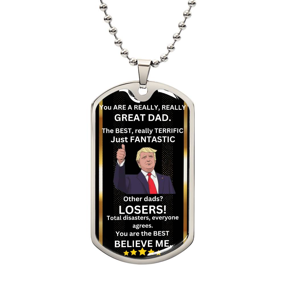 The Best And Fantastic Dad Necklace