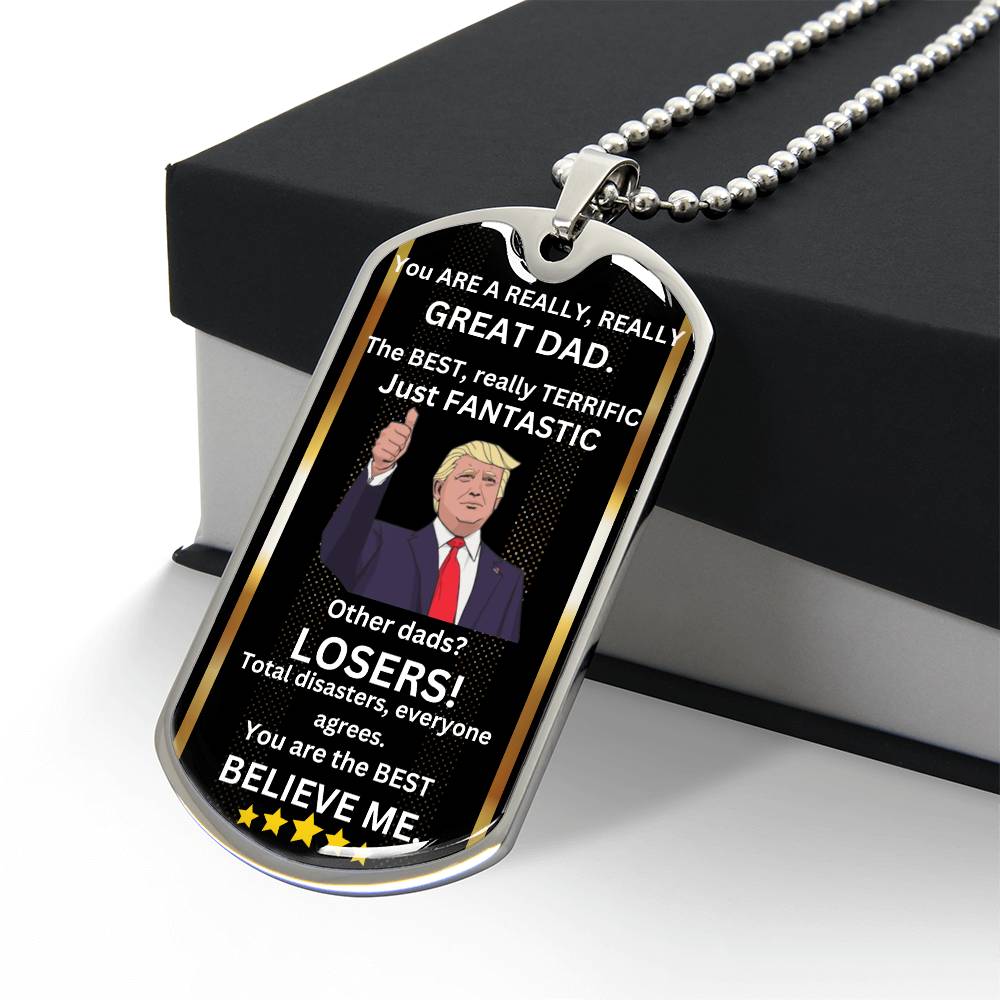 The Best And Fantastic Dad Necklace