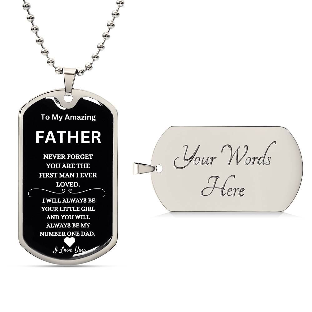 You Are My Number One Dad Necklace