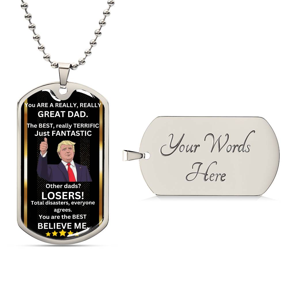 The Best And Fantastic Dad Necklace