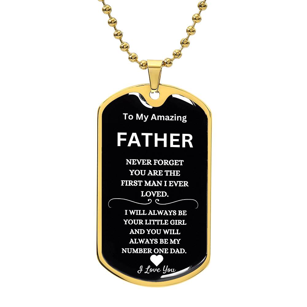 You Are My Number One Dad Necklace