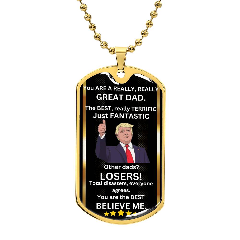 The Best And Fantastic Dad Necklace