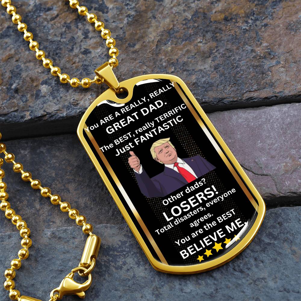 The Best And Fantastic Dad Necklace