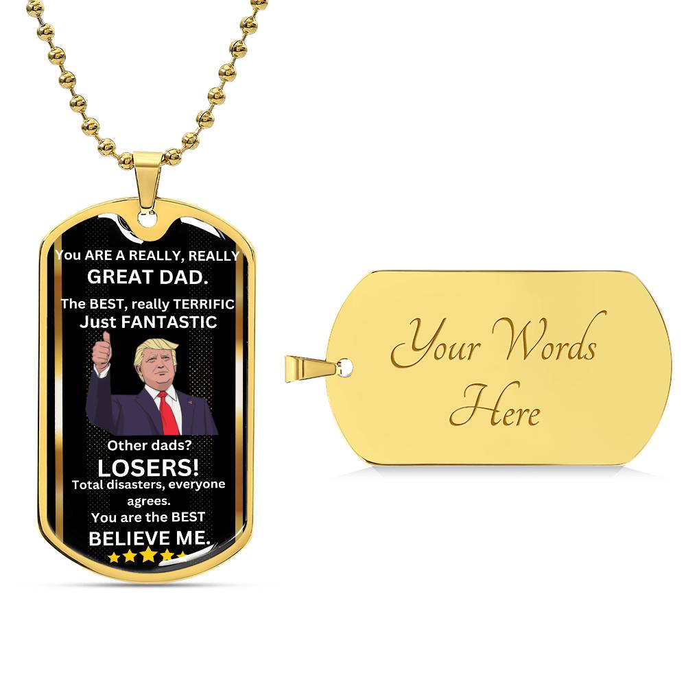 The Best And Fantastic Dad Necklace