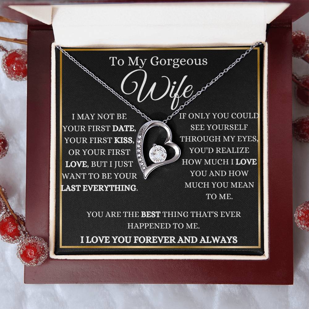 To My Gorgeous Wife Forever Love Necklace