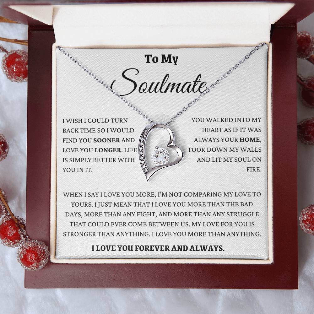 I Love You More Than Anything Soulmate Forever Love Necklace