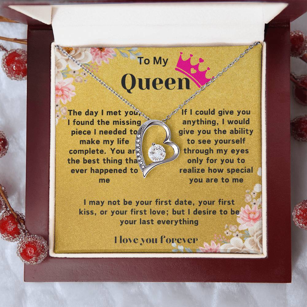 Heart Necklace With Love Note