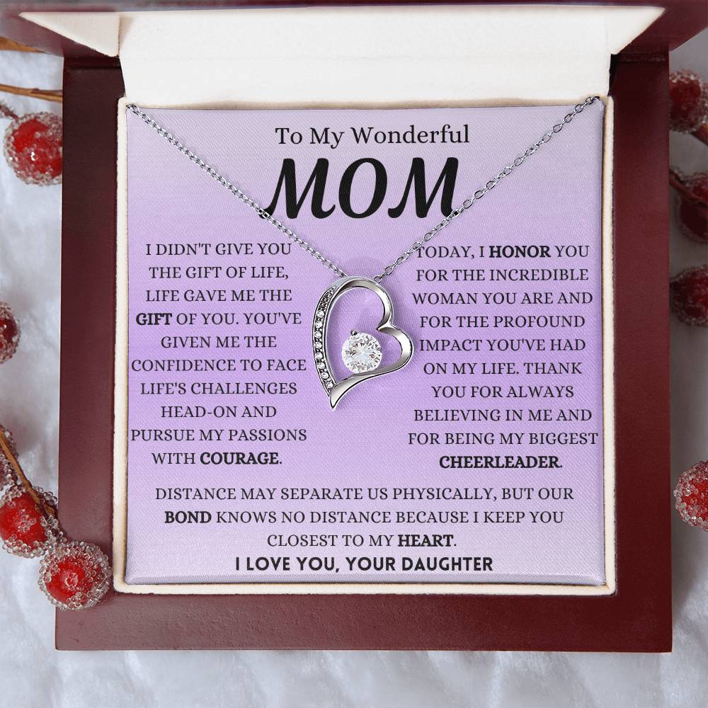 I Honor You Today Mom Forever Love Necklace