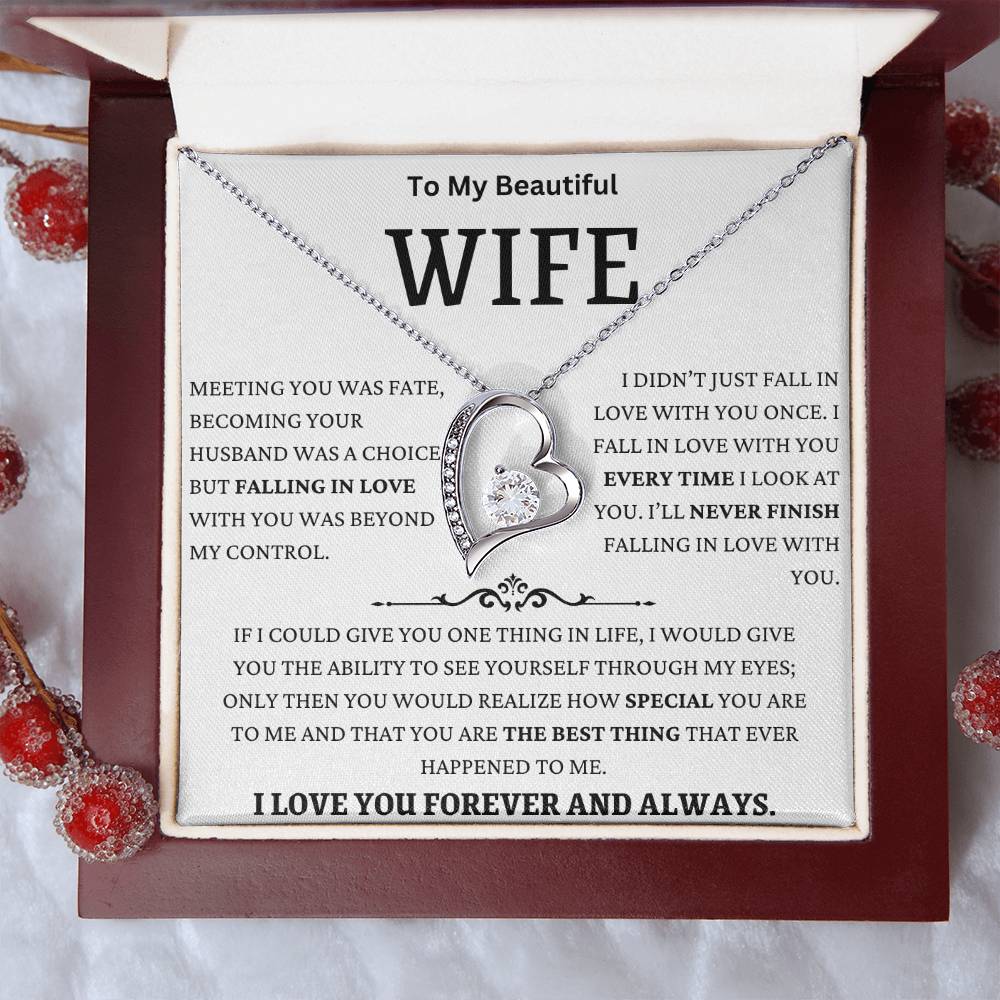 I Fall In Love With You Everyday Forever Love Necklace