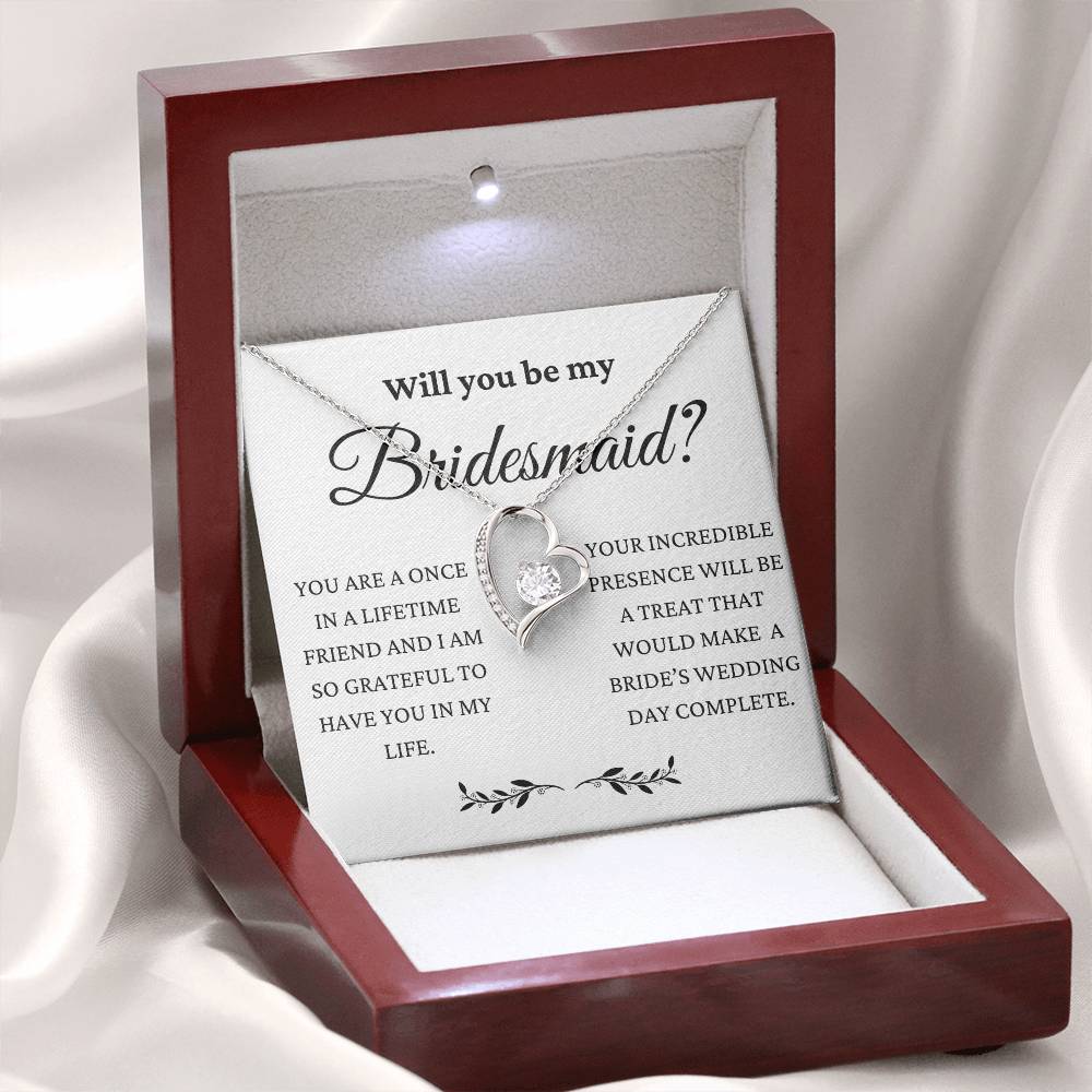 You Will Make My Wedding Day Complete Forever Love Necklace