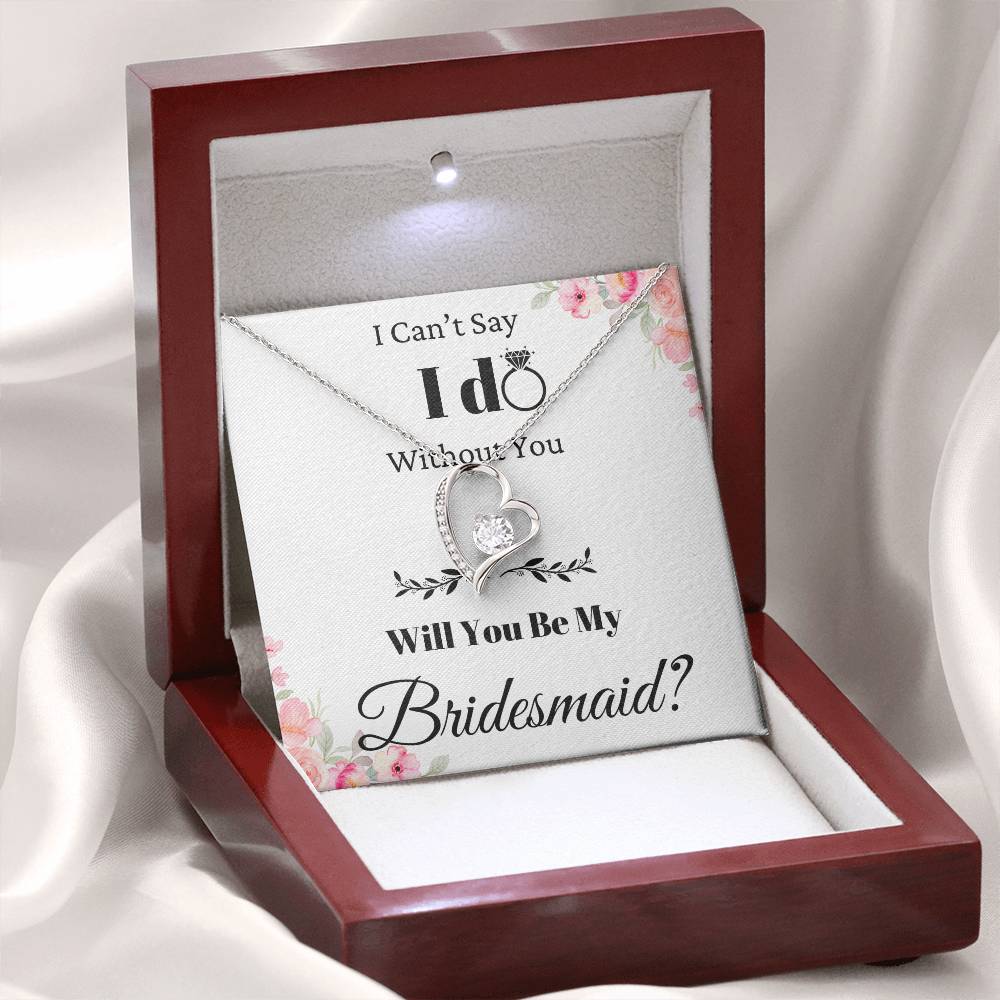 Be My Bridesmaid Forever Love Necklace