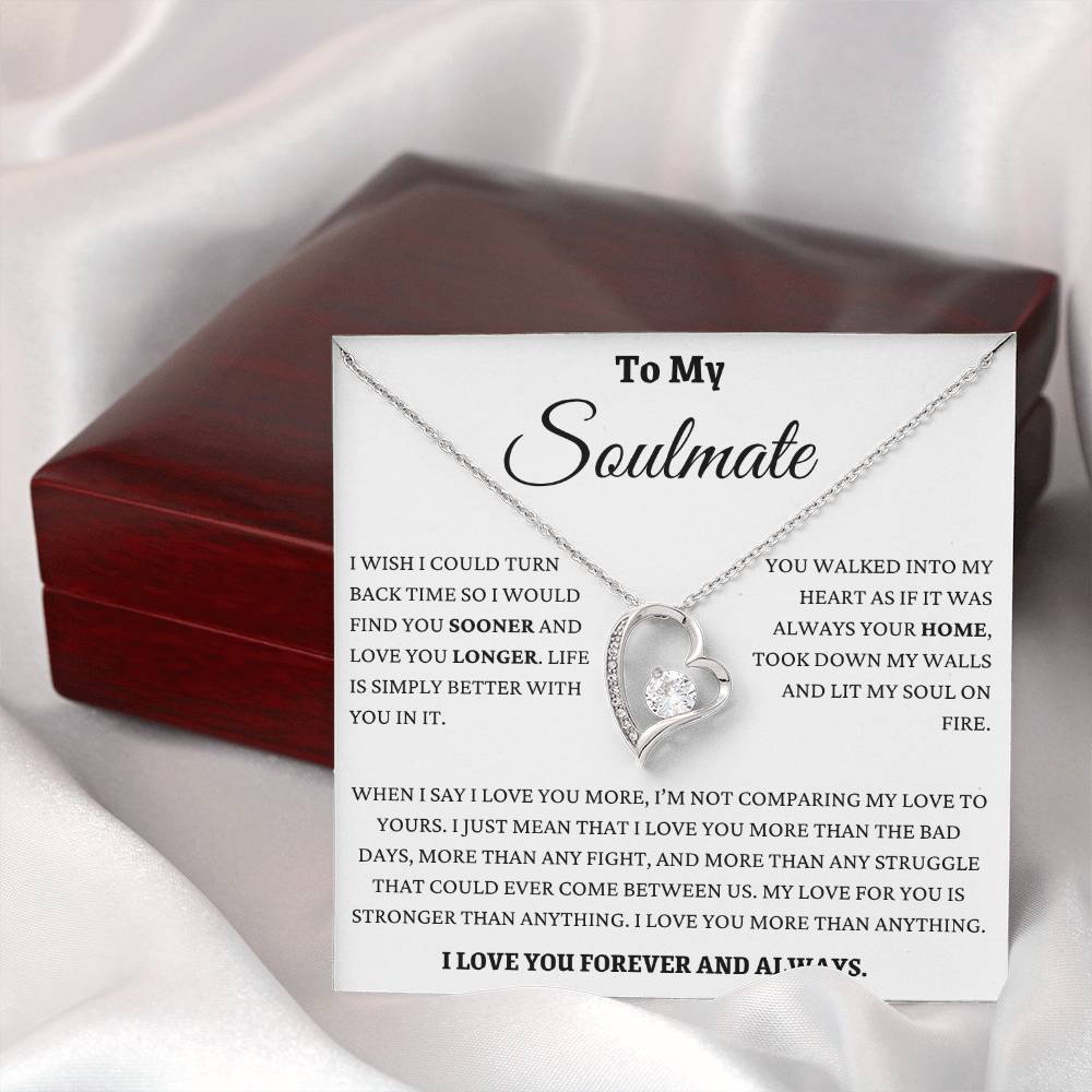 I Love You More Than Anything Soulmate Forever Love Necklace