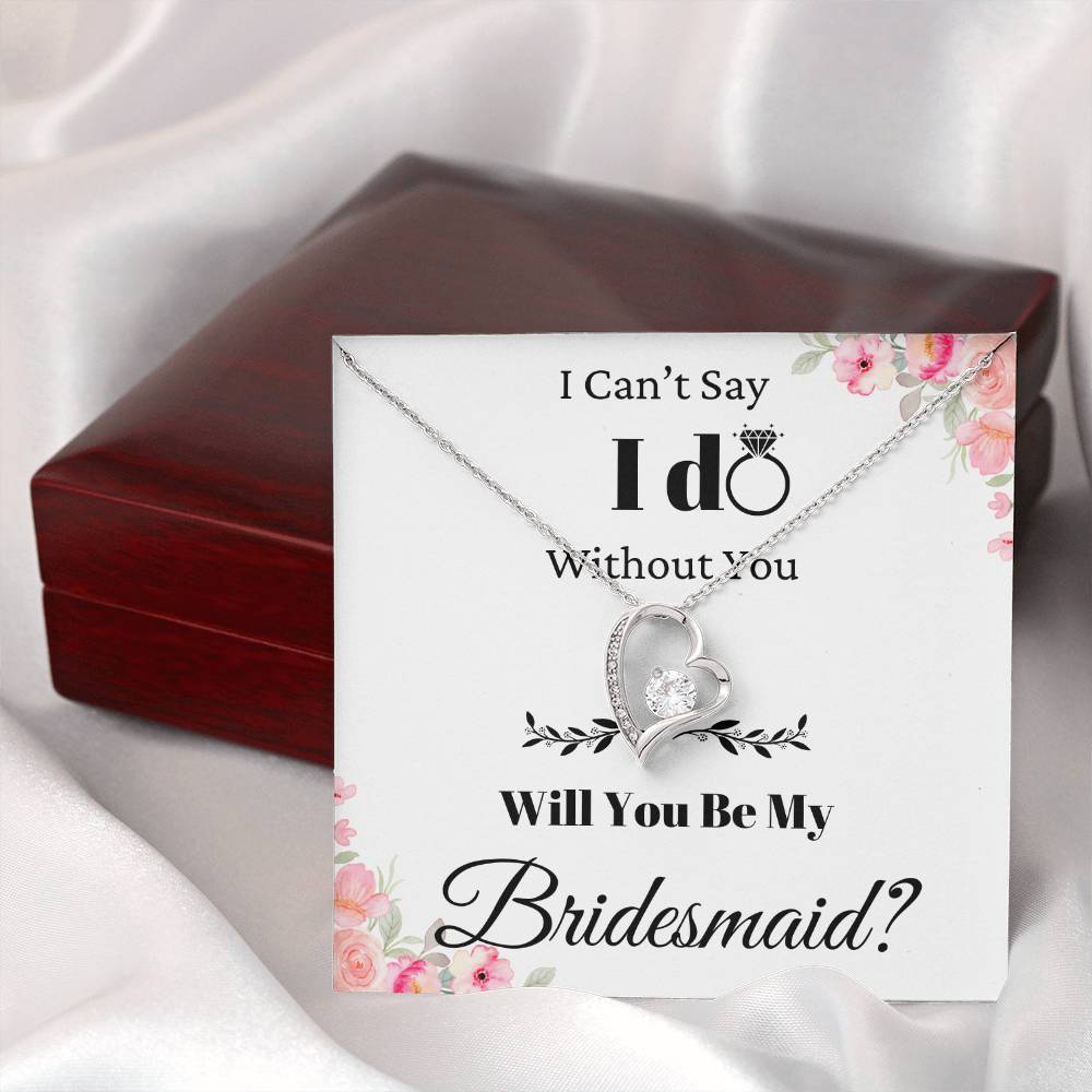 Be My Bridesmaid Forever Love Necklace